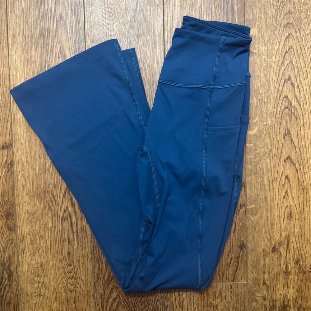 1st Phorm Flared Leggings Women's Small Deja Blue Comfort